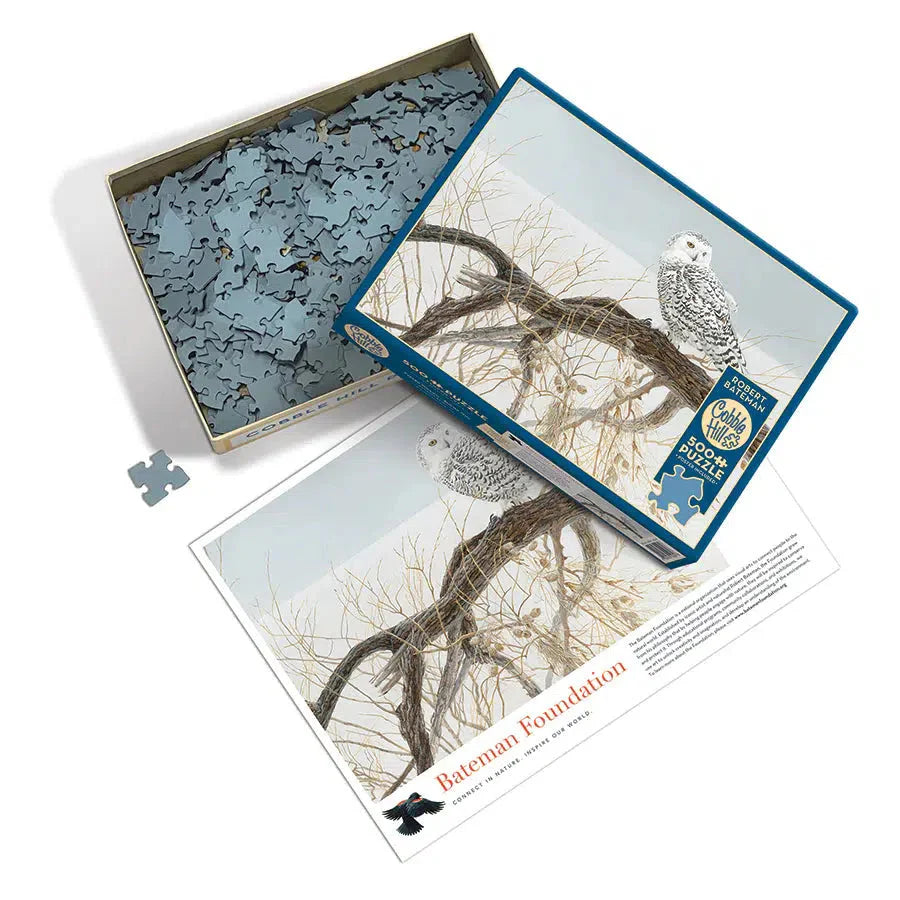 Fallen Willow Snowy Owl – 500 Piece Puzzle