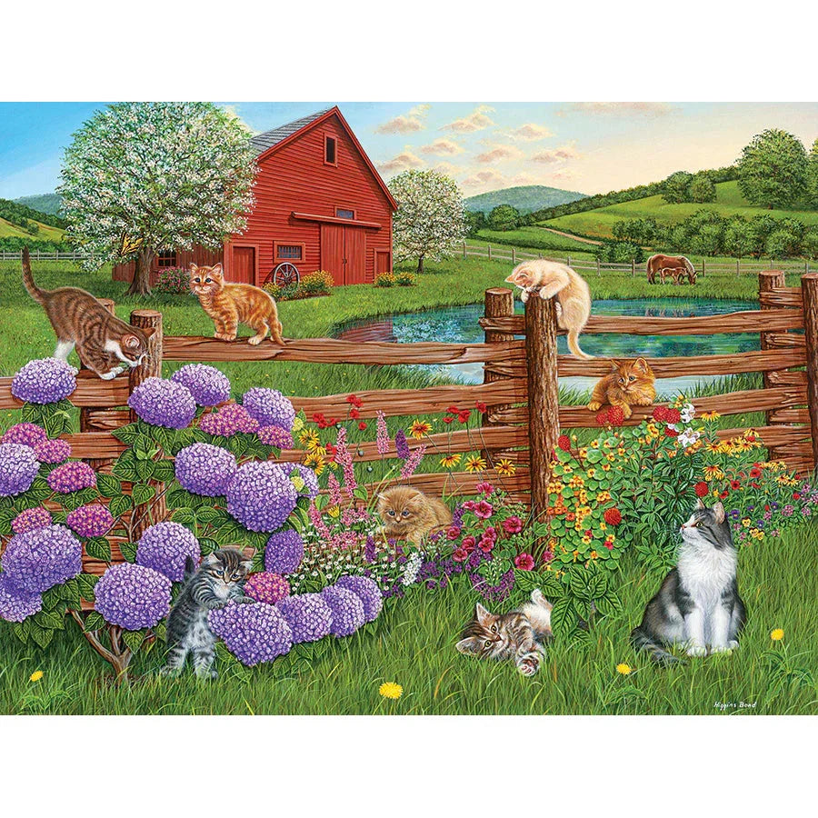 Farm Cats – 275 Large Piece Jigsaw Puzzle