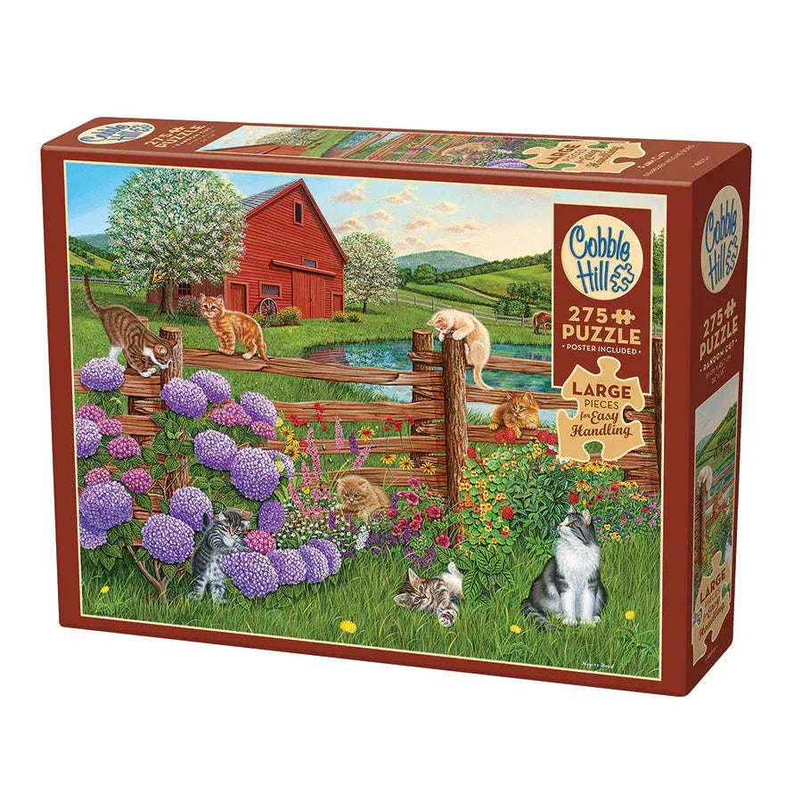 Farm Cats – 275 Large Piece Jigsaw Puzzle