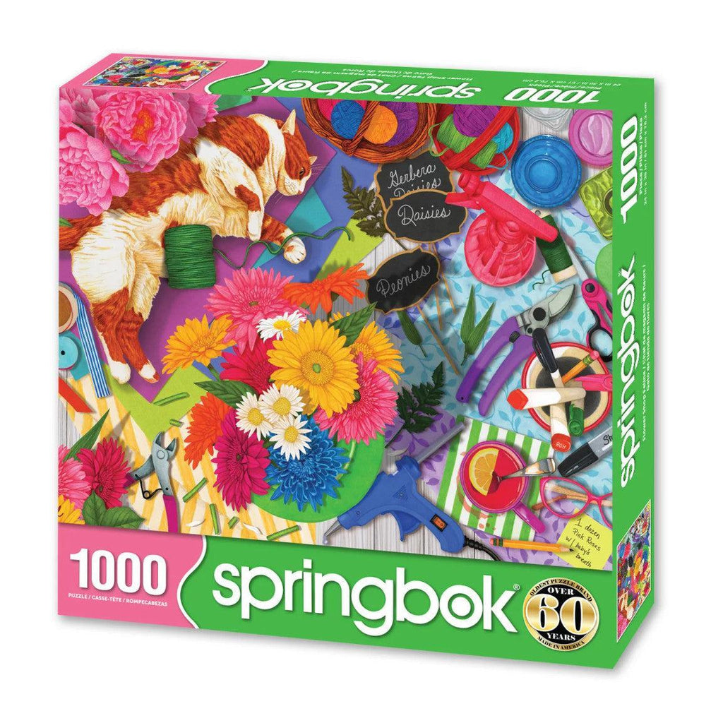 Flower Shop Feline - 1000 Piece Jigsaw Puzzle