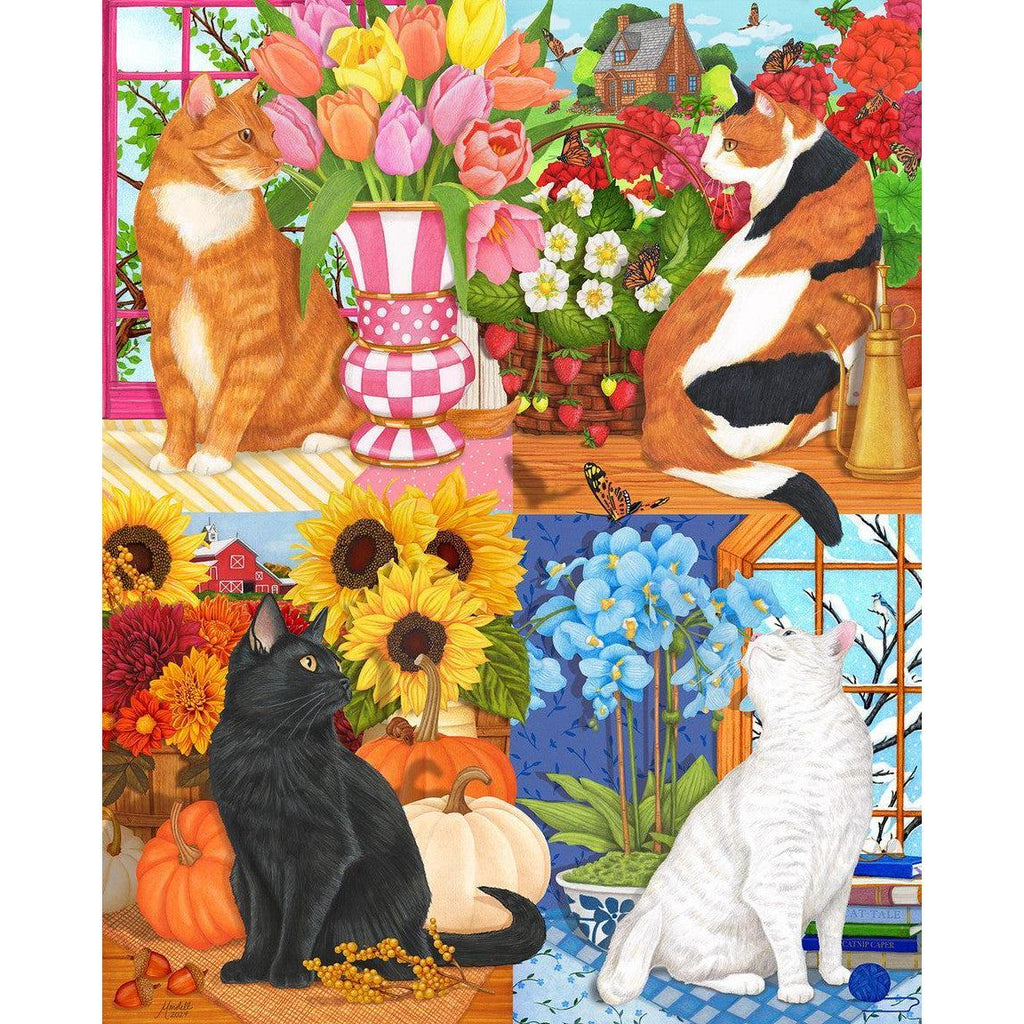 Four Seasons of Cats – Cat 1000 Piece Puzzle