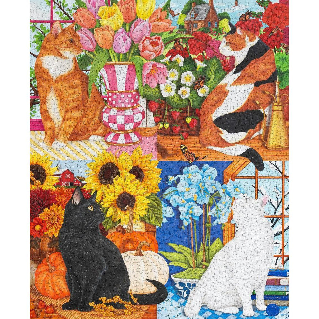 Four Seasons of Cats – Cat 1000 Piece Puzzle