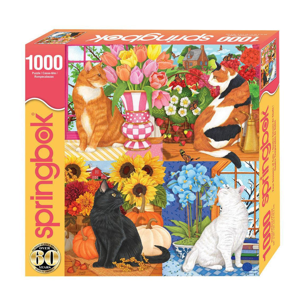 Four Seasons of Cats – Cat 1000 Piece Puzzle