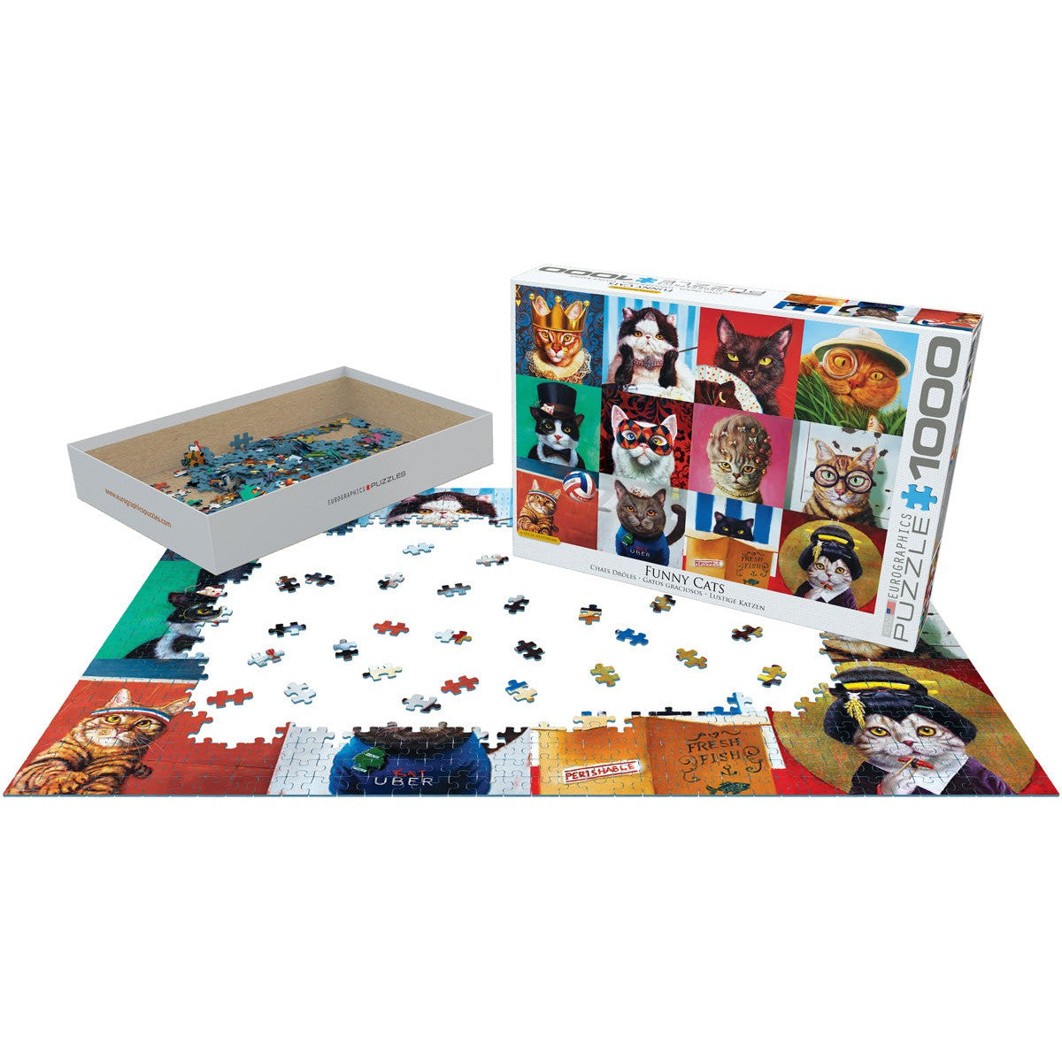Funny Cats – 1000 Piece Jigsaw Puzzle