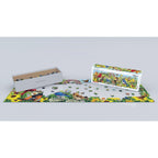 Garden Birds – 1000 Piece Panoramic Puzzle