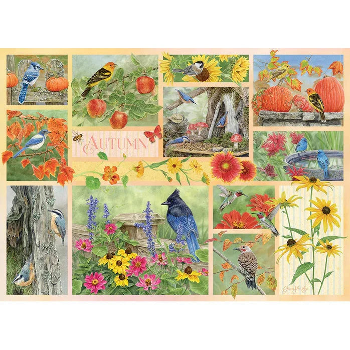 Garden Birds in Autumn - 500 Piece Jigsaw Puzzle