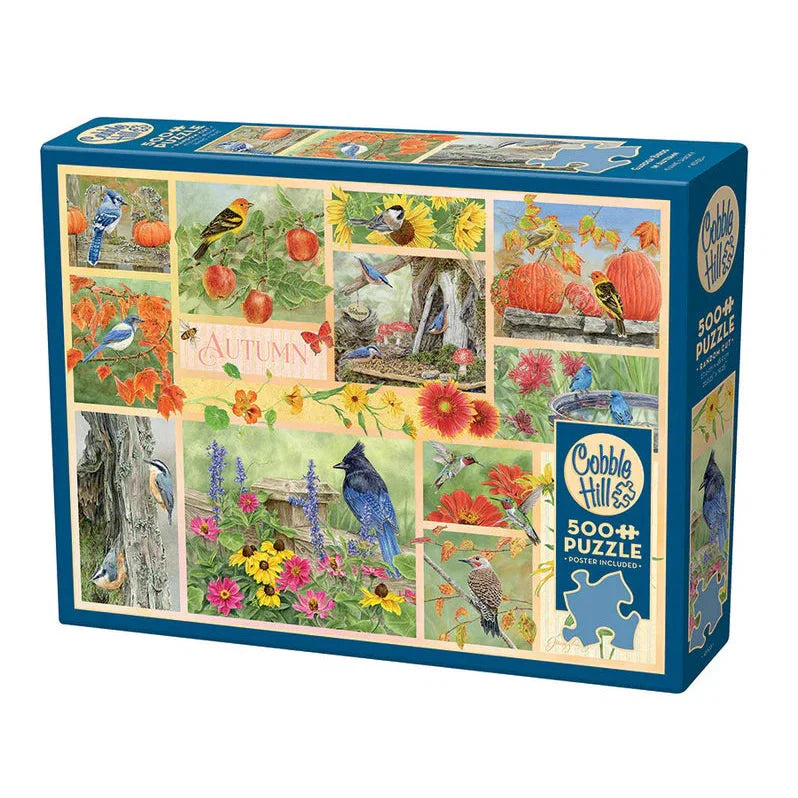 Garden Birds in Autumn - 500 Piece Jigsaw Puzzle
