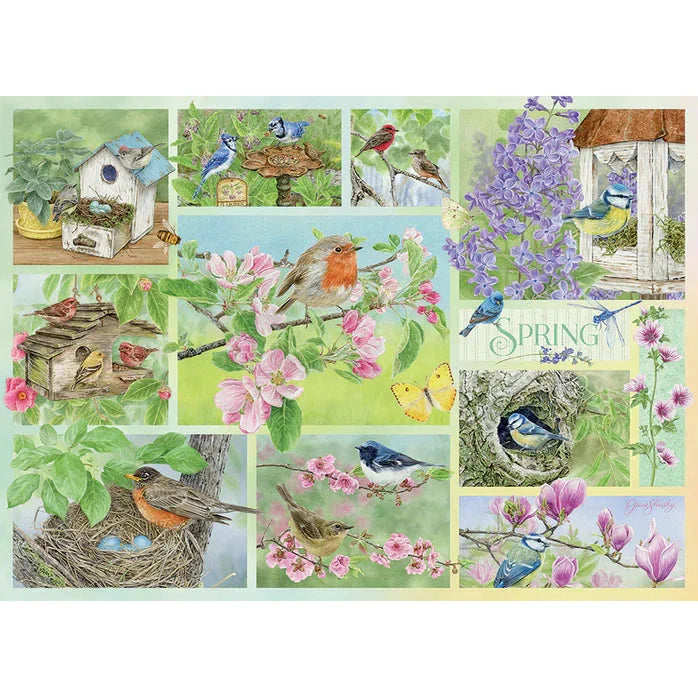 Garden Birds in Spring - 500 Piece Jigsaw Puzzle