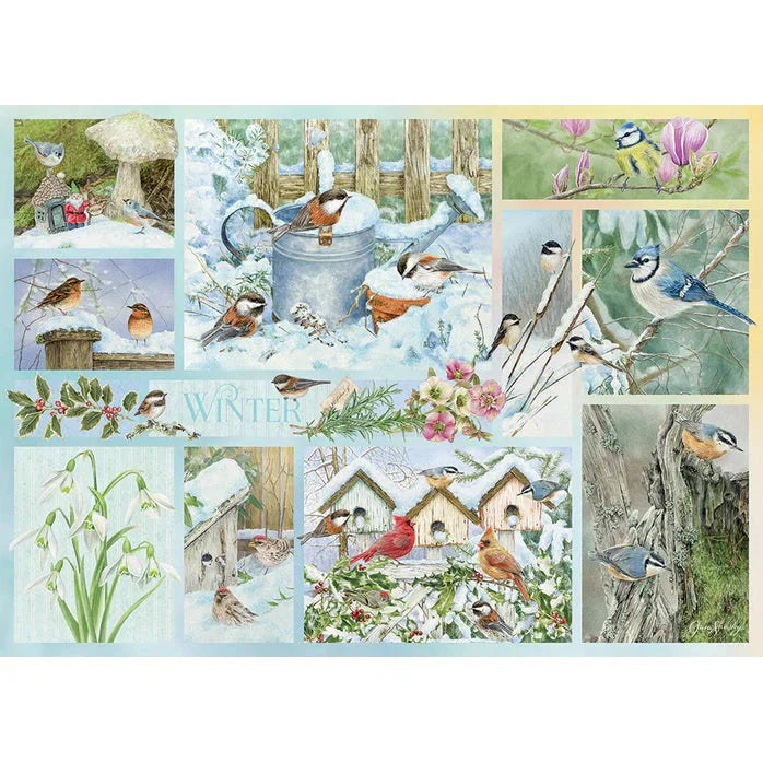 Garden Birds in Winter - 500 Piece Jigsaw Puzzle