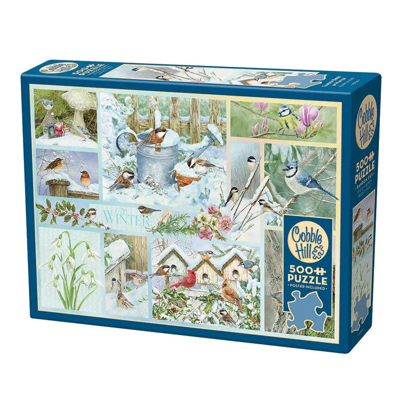 Garden Birds in Winter - 500 Piece Jigsaw Puzzle