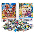 Giraffe & Unicorn Selfie - Set of 2 300 Piece Jigsaw Puzzles