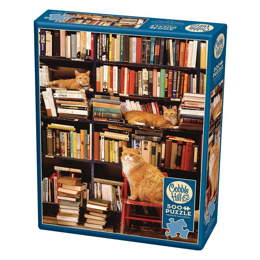 Gotham Bookstore Cats – 500 Piece Jigsaw Puzzle