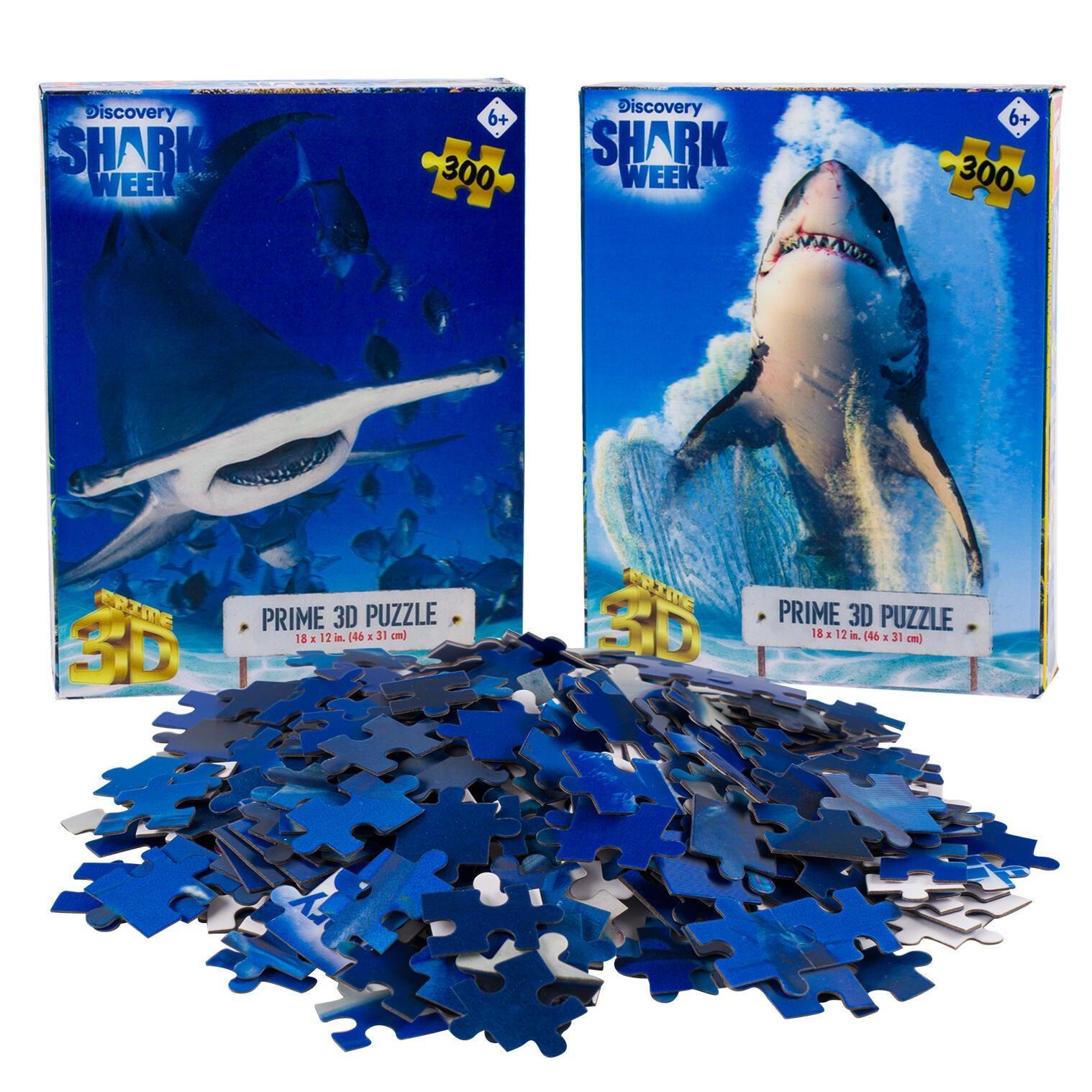 Hammerhead & Great White - Set of 2 300 Piece Jigsaw Puzzles
