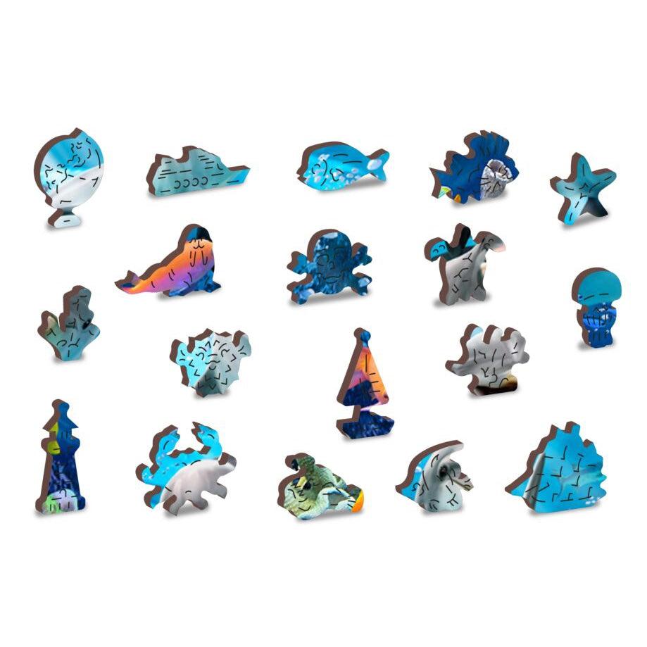 Happy Dolphins – 505 Piece Wood Puzzle