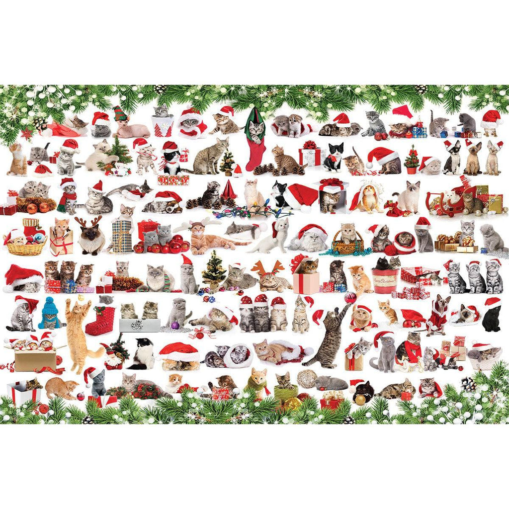 Holiday Cats – 1000 Piece Jigsaw Puzzle in Tin