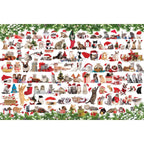 Holiday Cats – 1000 Piece Jigsaw Puzzle in Tin
