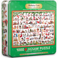 Holiday Cats – 1000 Piece Jigsaw Puzzle in Tin