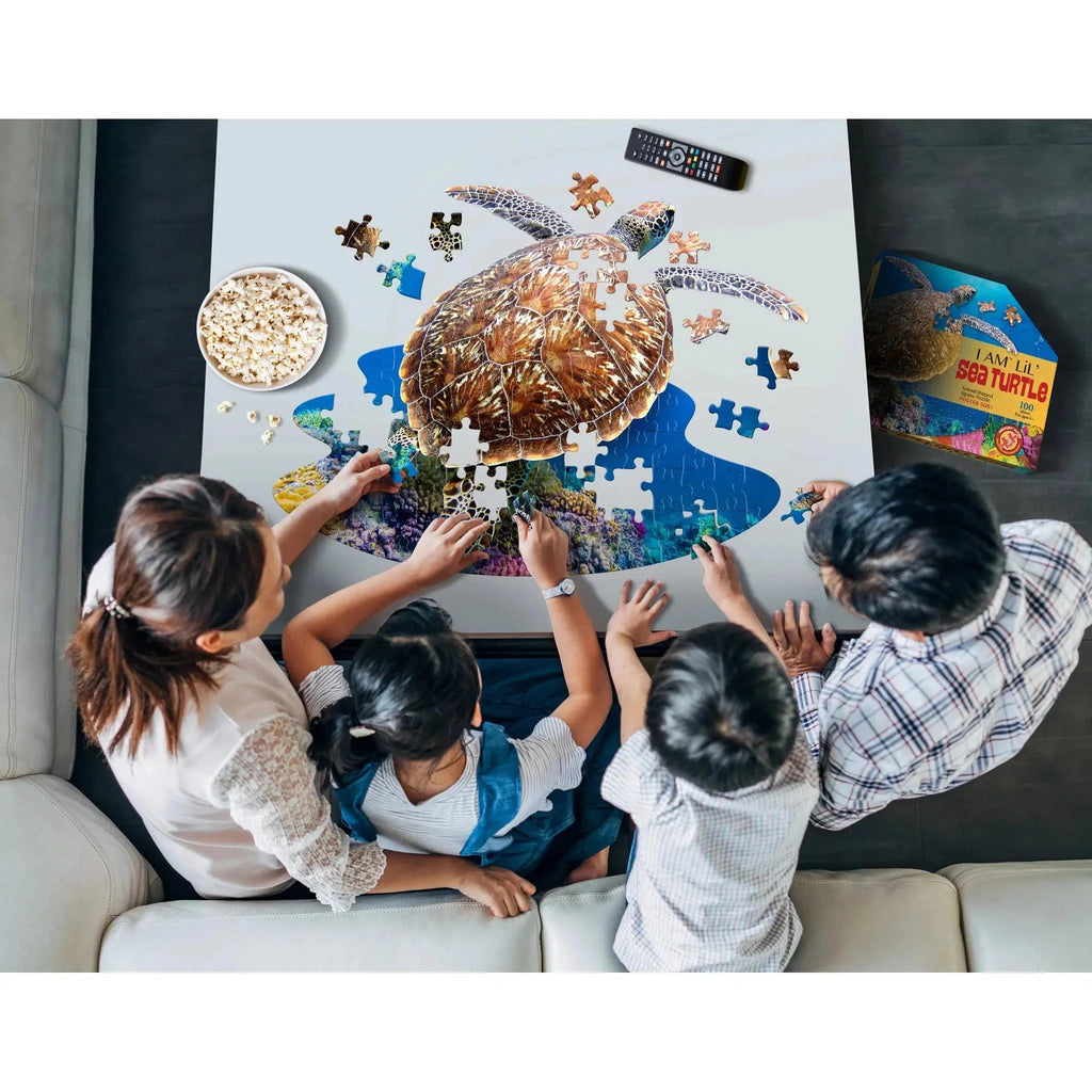 I Am Lil' Sea Turtle – 100 Piece Sea Turtle Shaped Puzzle