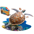 I Am Lil' Sea Turtle – 100 Piece Sea Turtle Shaped Puzzle