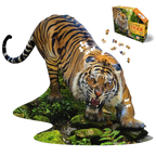 I Am Tiger - 1000 Piece Animal Shaped Jigsaw Puzzle