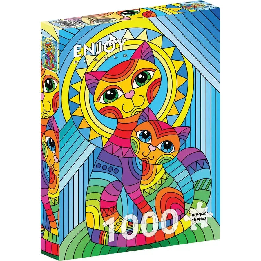 Inseparable Cat & Kitten – 1000 Piece Jigsaw Puzzle