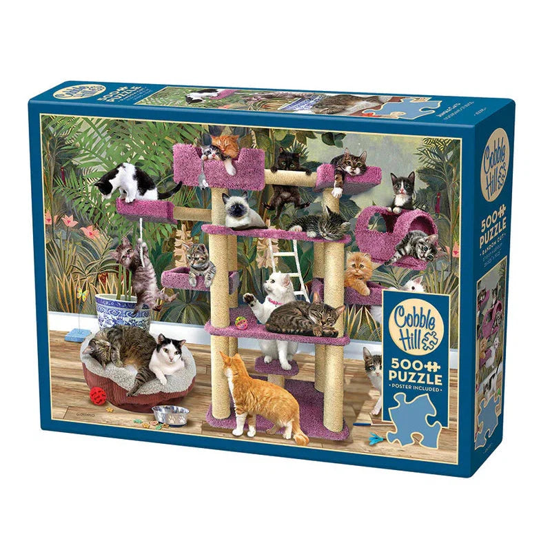Cat Tree Cats – 500 Piece Jigsaw Puzzle