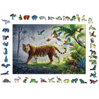 Jungle Tiger - 500 Piece Wood Jigsaw Puzzle
