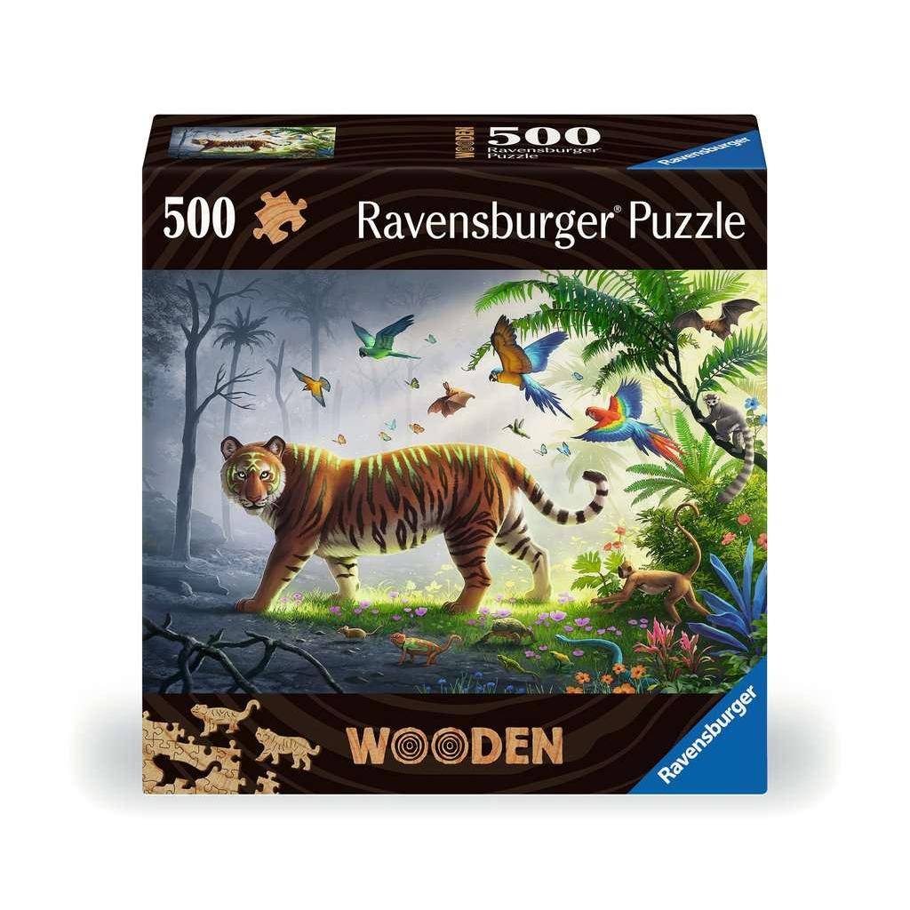 Jungle Tiger - 500 Piece Wood Jigsaw Puzzle