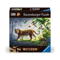 Jungle Tiger - 500 Piece Wood Jigsaw Puzzle