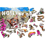 Kittens in Hollywood - 75 Piece Wood Jigsaw Puzzle