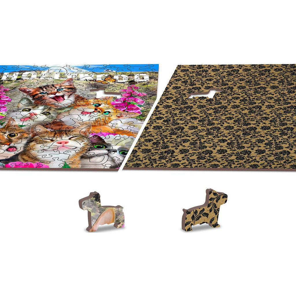 Kittens in Hollywood - 75 Piece Wood Jigsaw Puzzle