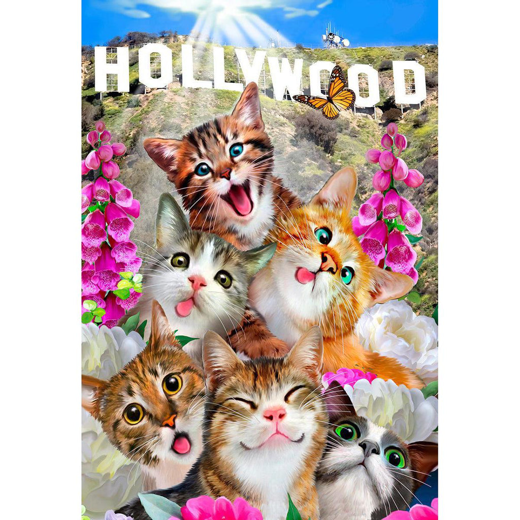 Kittens in Hollywood - 75 Piece Wood Jigsaw Puzzle