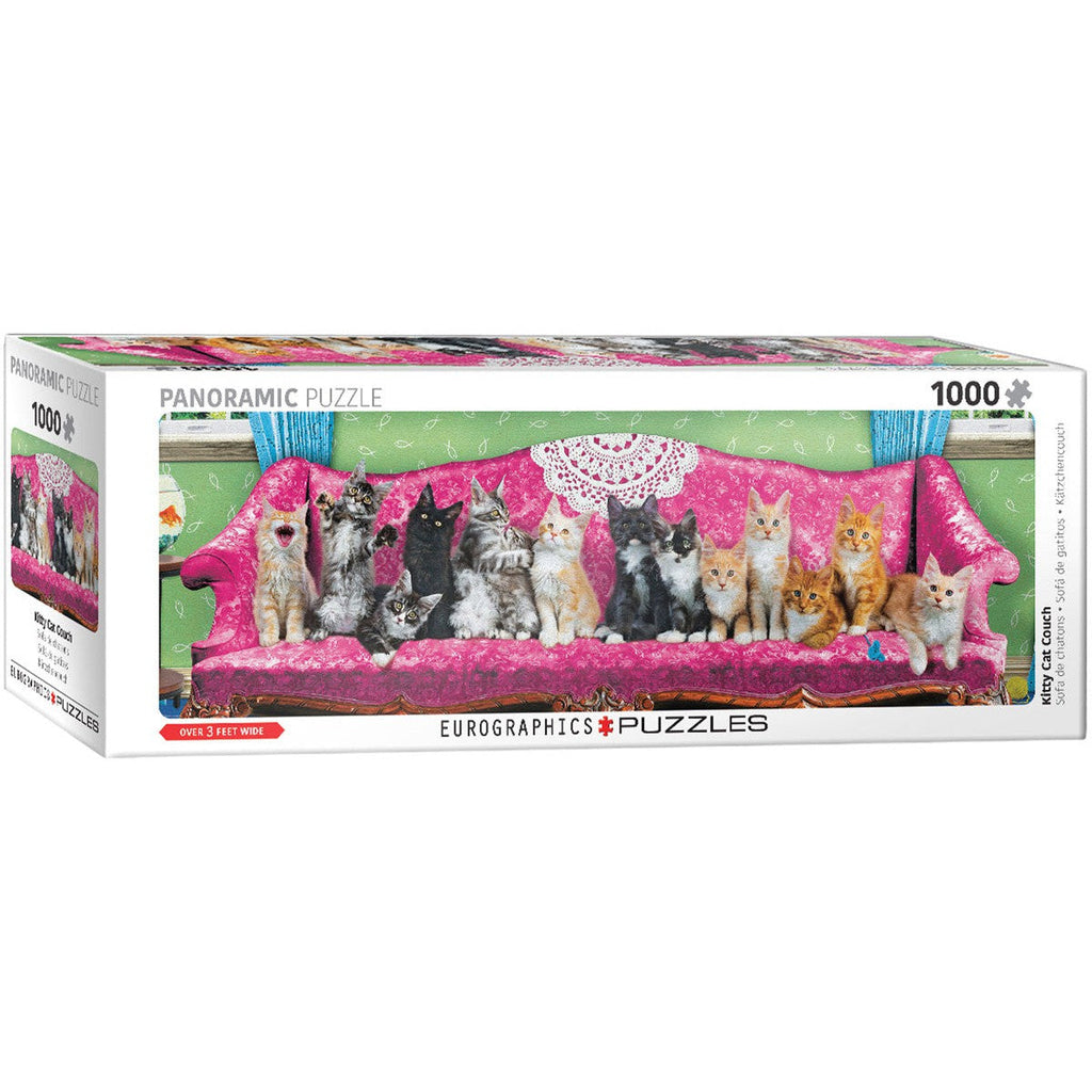 Kitty Cat Couch – 1000 Piece Panoramic Jigsaw Puzzle