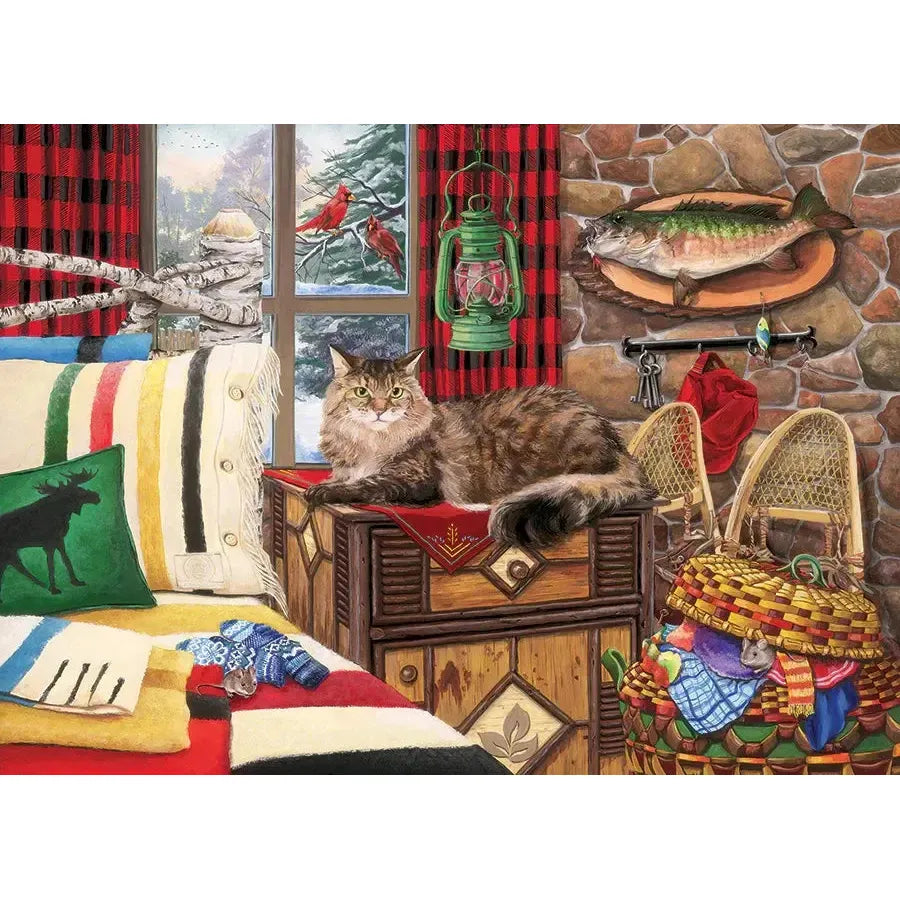 Lodge Cat – 1000 Piece Jigsaw Puzzle
