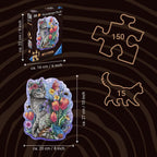 Lovely Cat – 150 Piece Wood Jigsaw Puzzle