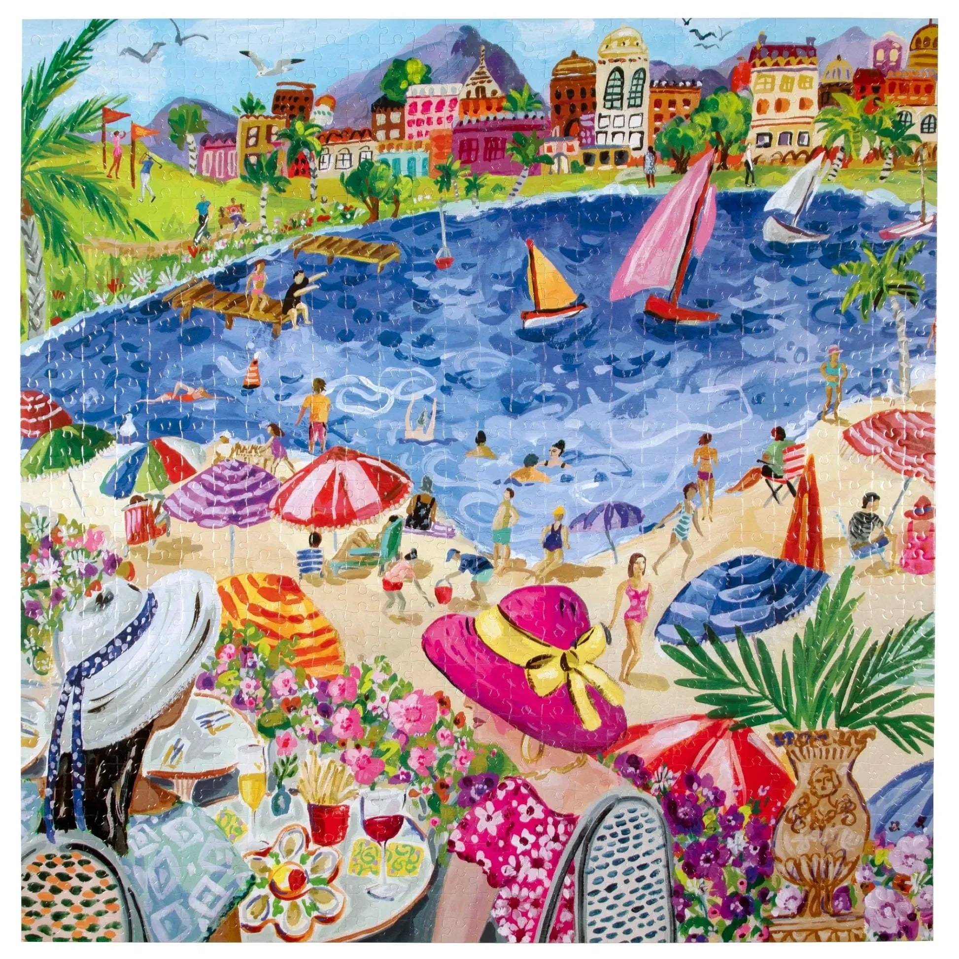 Lunch by the Sea – 1000 Piece Coastal Puzzle