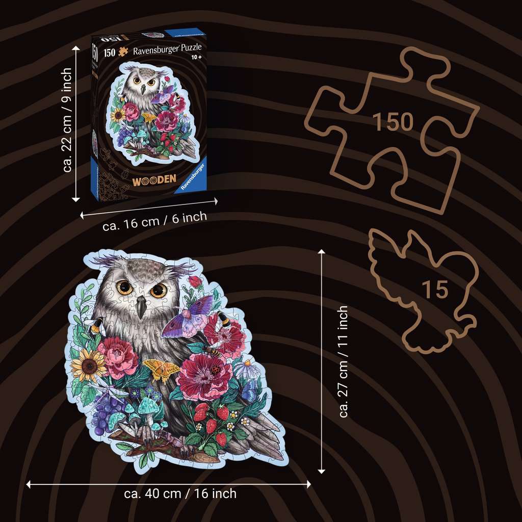 Mysterious Owl – 150 Piece Wood Puzzle