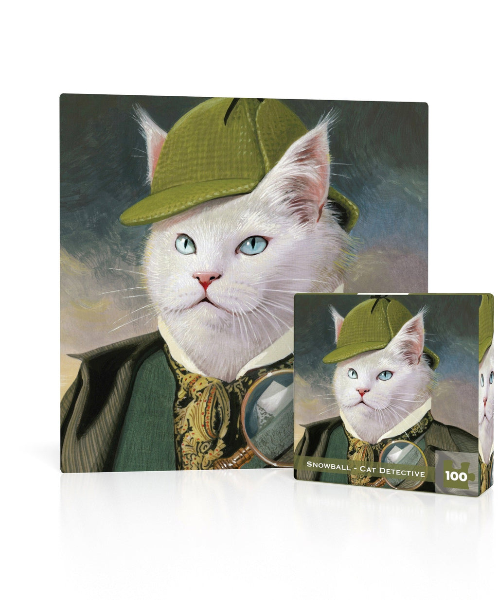 Snowball – Cat Detective Mini Jigsaw Puzzle | 100 Pieces