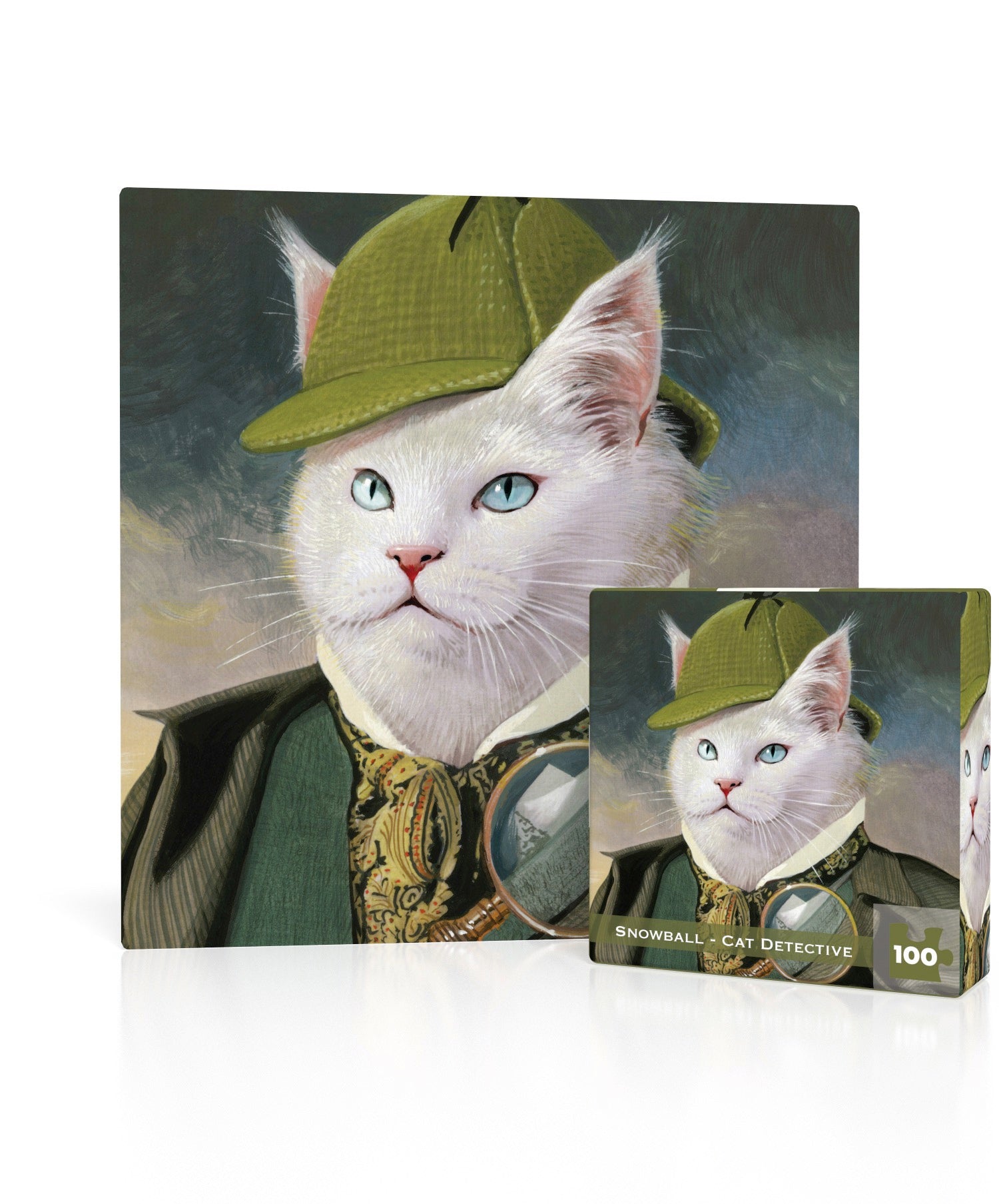 Snowball – Cat Detective Mini Jigsaw Puzzle | 100 Pieces
