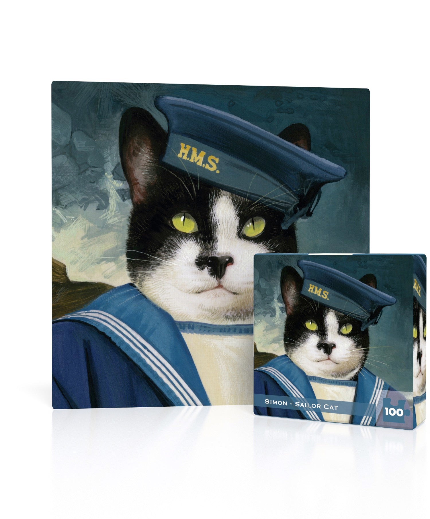 Simon – Sailor Cat Mini Jigsaw Puzzle | 100 Pieces