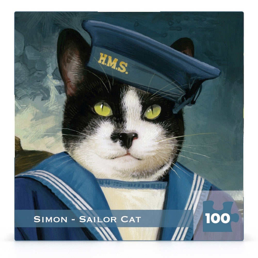 Simon – Sailor Cat Mini Jigsaw Puzzle | 100 Pieces