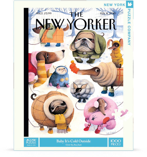 Baby It's Cold Outside – 1000 Piece Dog Jigsaw Puzzle