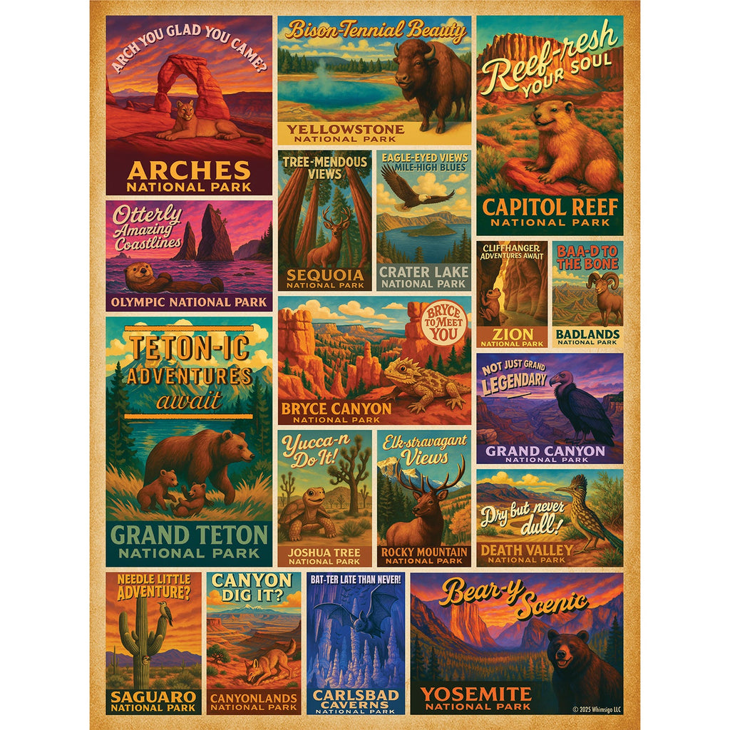 Wild West National Parks - 500 Piece Jigsaw Puzzle