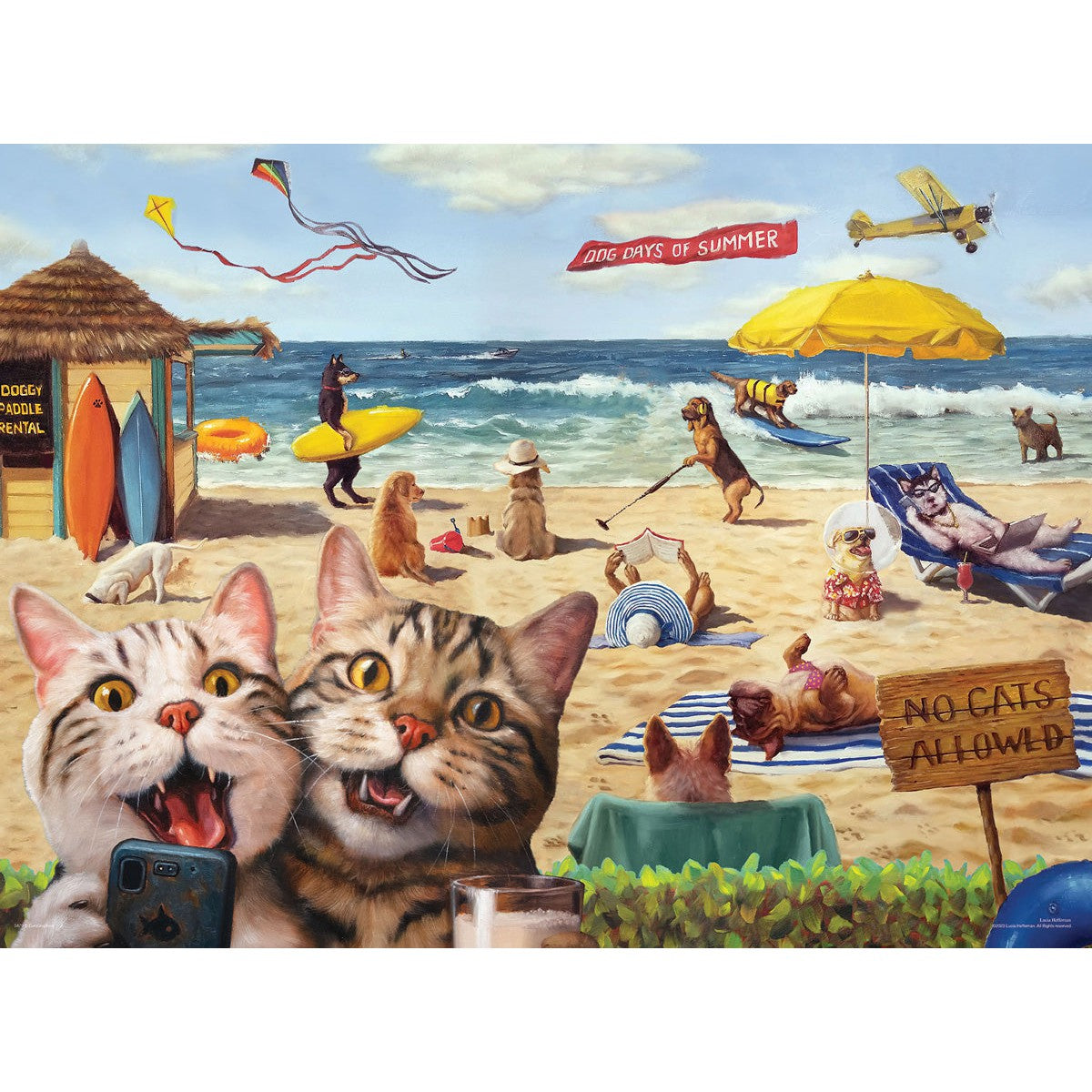 No Cats Allowed – 300 Large Piece 3D Lenticular Jigsaw Puzzle