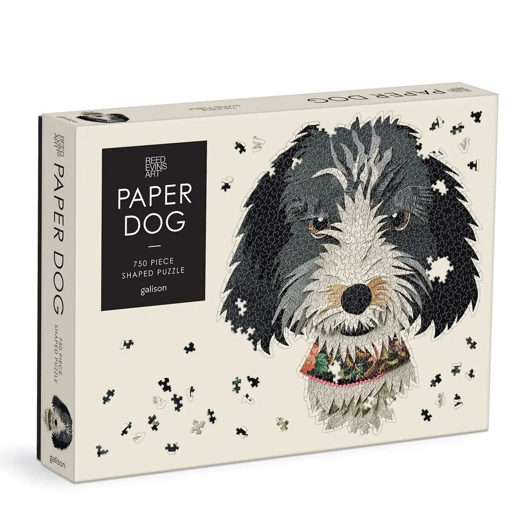 Paper Dog – 750 Piece Shaped Dog Puzzle