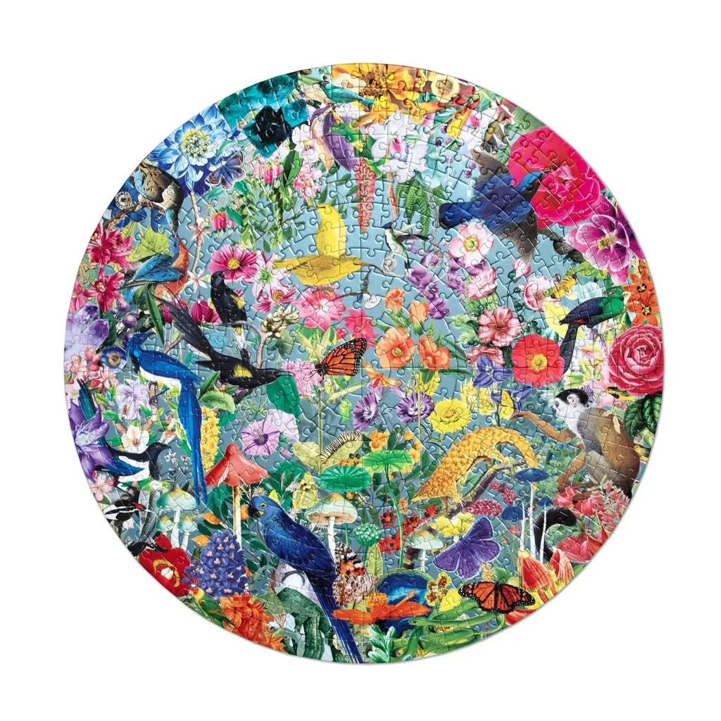 Paradise Garden - 500 Piece Round Jigsaw Puzzle