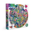 Paradise Garden - 500 Piece Round Jigsaw Puzzle