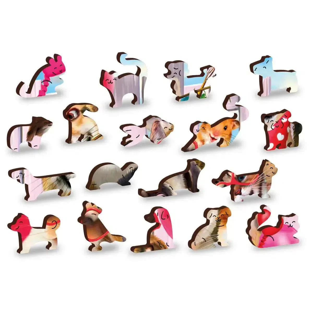 Party Time Animals - 300 Piece Wood Jigsaw Puzzle