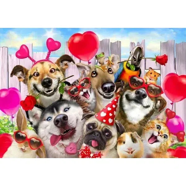 Party Time Animals - 300 Piece Wood Jigsaw Puzzle
