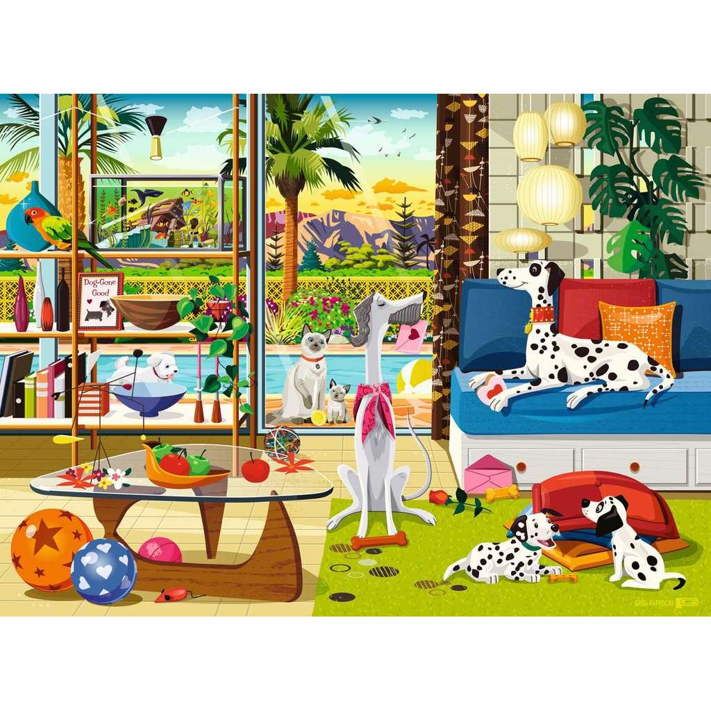 Pets of Palm Springs - 500 Piece Jigsaw Puzzle